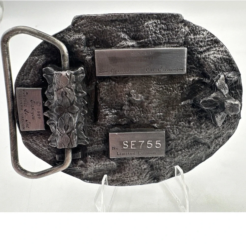 Siskiyou Tisco Belt Buckle Co. Series 1 1987 Limited Edition Pewter SE755‎